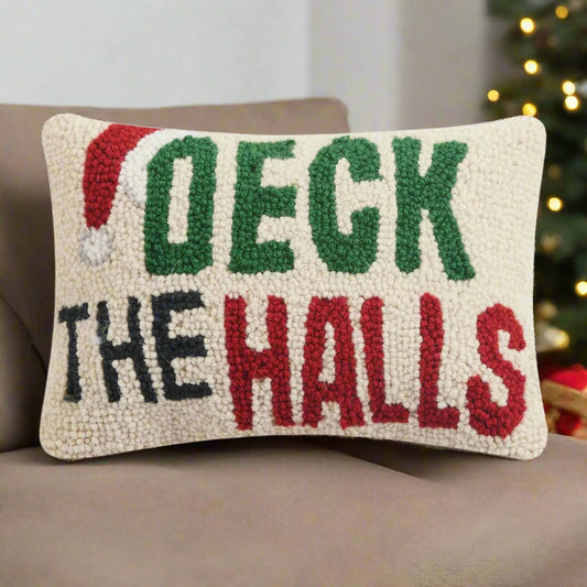 Deck the Halls Hook Pillow