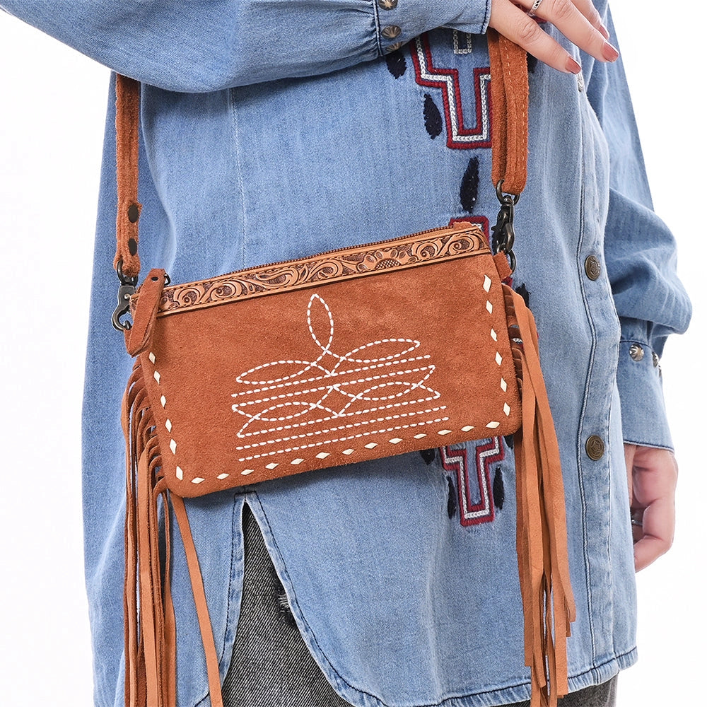 Sadie Suede American Darling Small Crossbody Bag