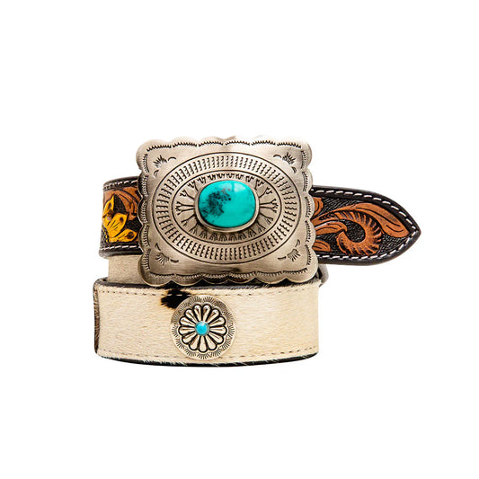 Manqueto Hand-Tooled Leather Belts