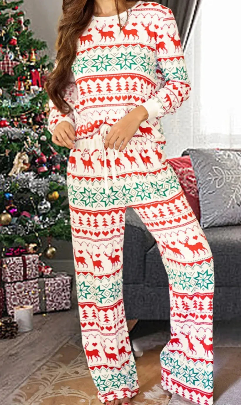 Winter Wonderland Reindeer Pajamas