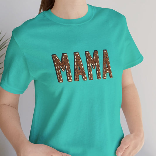 Tooled Leather Stitch Mama T-Shirt