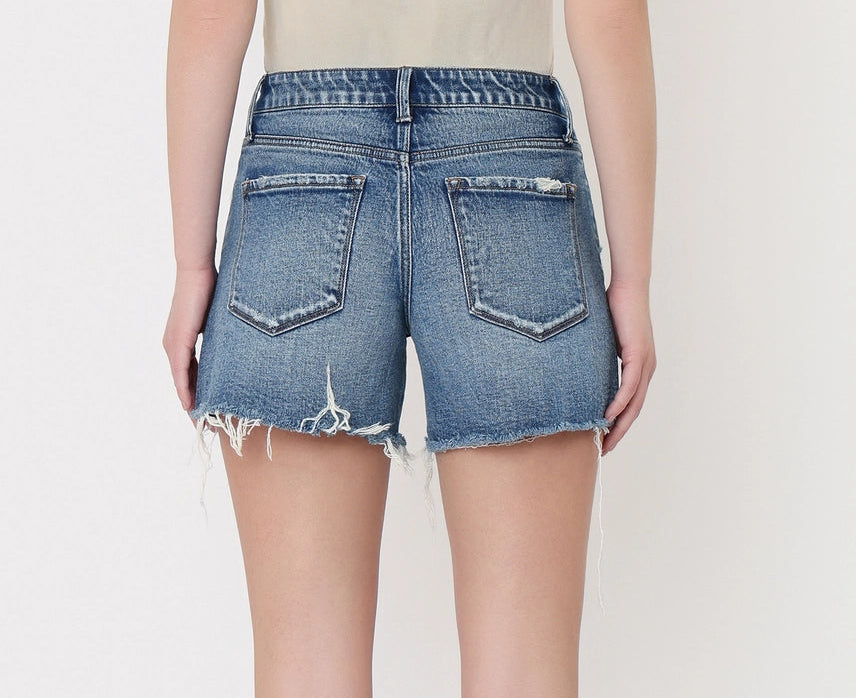 Vervet Mid Rise Studded Shorts
