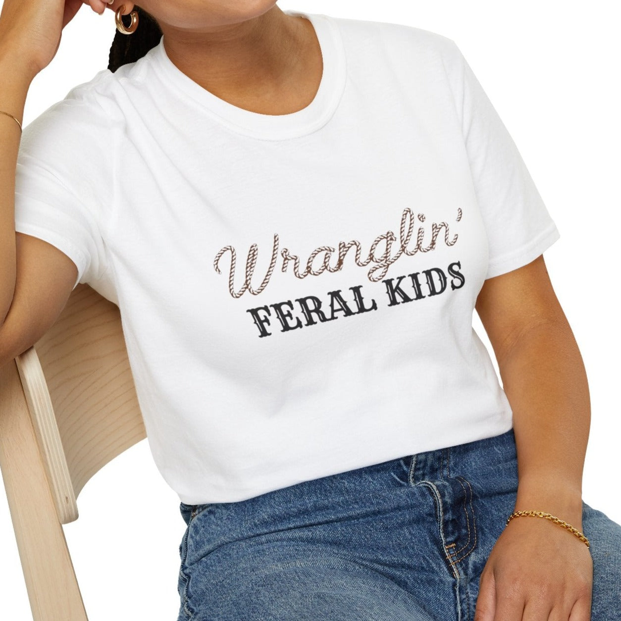 Wranglin Feral Kids Ladies T-shirt