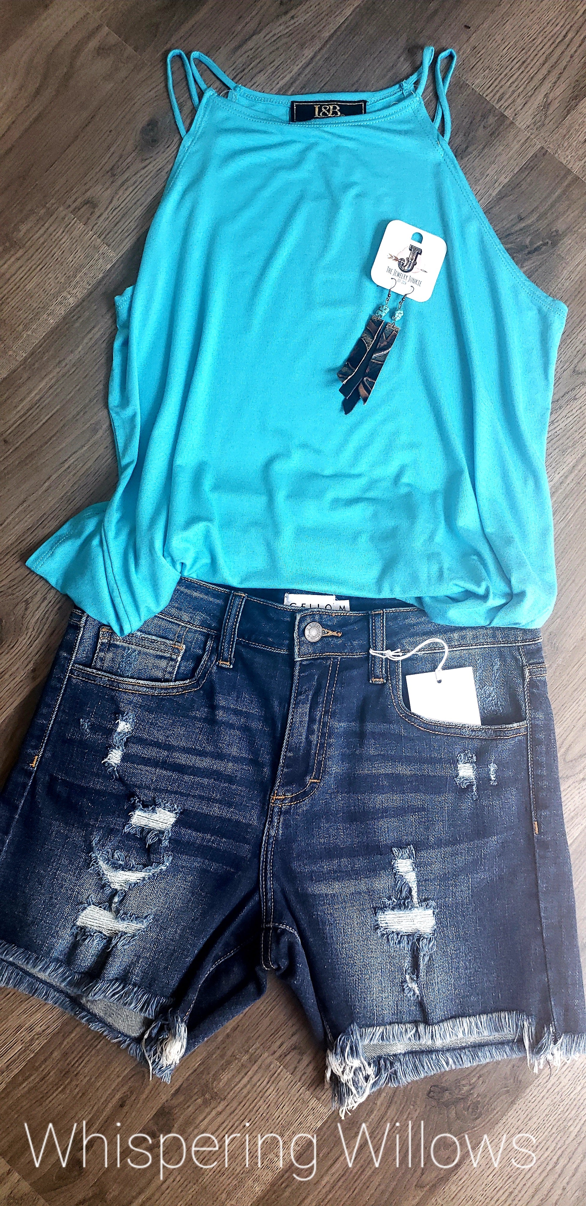 Sea Blue Strappy Tank