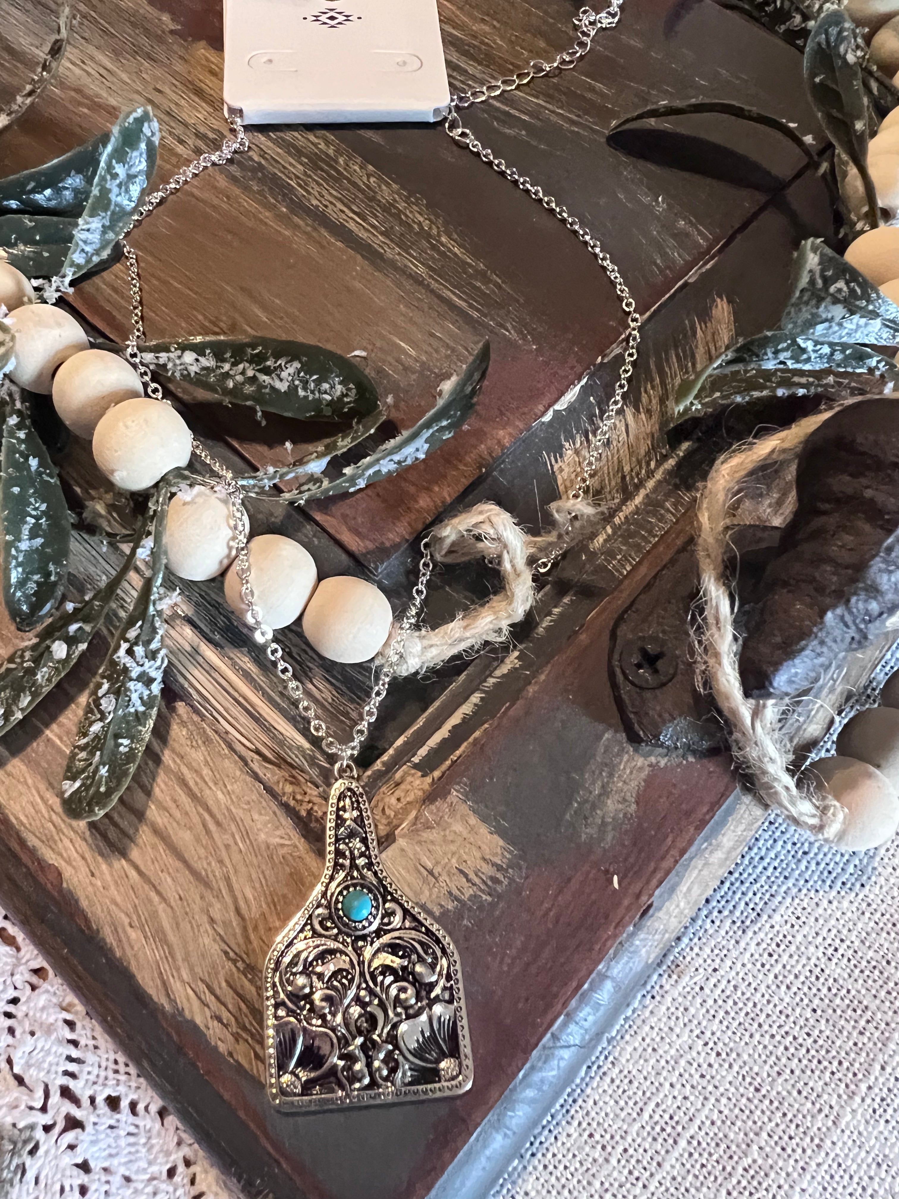 Cattle Tag Necklace